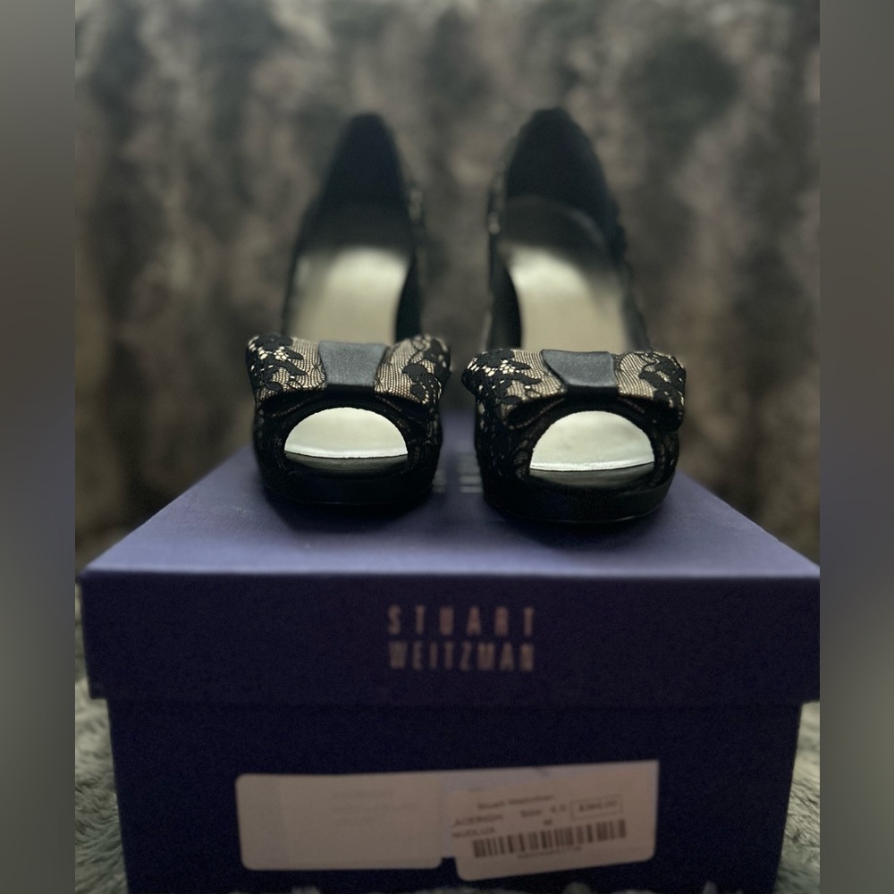 Stuart Weitzman Lacerigh in Nudlux Sz 6.0